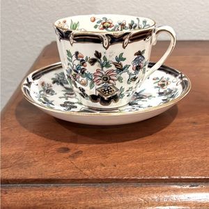 Antique oversized Chinoiserie Cup/Saucer